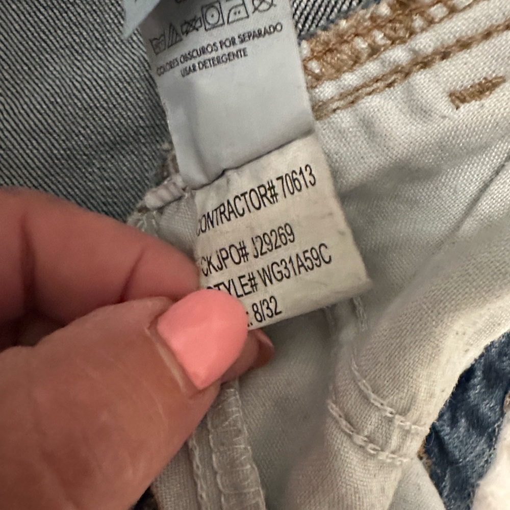 Calvin Klein Bootcut Jeans Women’s 8 Medium Wash Stretch Denim Flap Pocket Y2K C - Picture 14 of 15